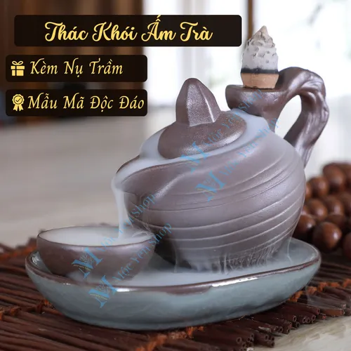 Thác Khói Trầm Hương Mẫu Ấm Trà