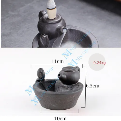 Thác Khói Trầm Hương Ấm Trà Mini