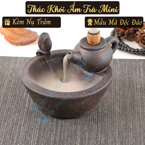 Thác Khói Trầm Hương Ấm Trà Mini