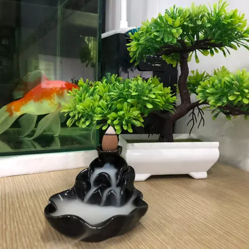 Thác khói trầm hương Mẫu Ba Lá Sen 