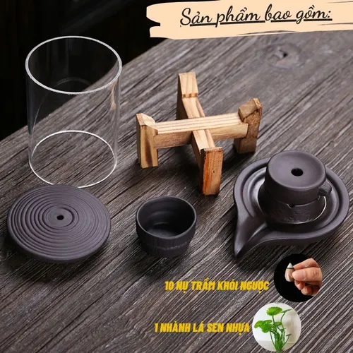 Thác khói trầm hương Mẫu Cối Xay tặng kèm phụ kiện