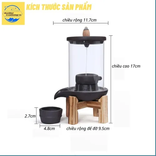 Thác khói trầm hương Mẫu Cối Xay tặng kèm phụ kiện