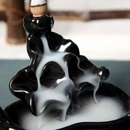 Thác khói trầm hương mẫu đài sen