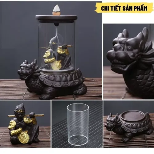 Thác Khói Trầm Hương Mẫu Ngộ Không Cưỡi Long Quy