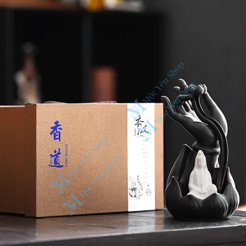 Thác Khói Trầm Hương Tay Phật Quan Âm 