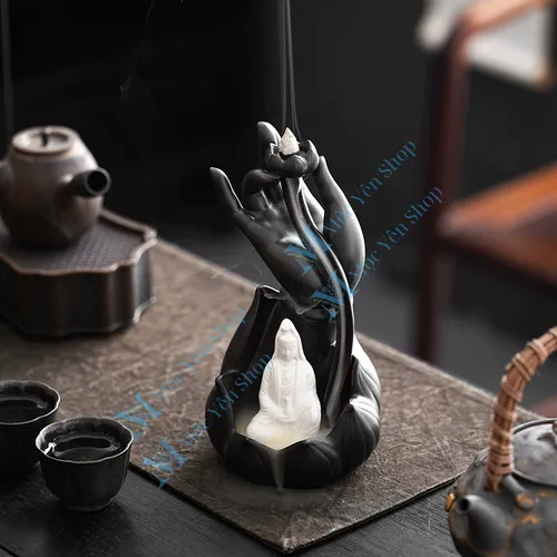 Thác Khói Trầm Hương Tay Phật Quan Âm 