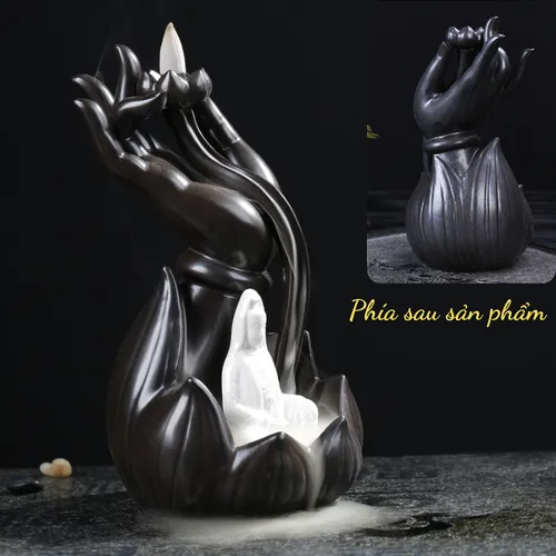 Thác Khói Trầm Hương Tay Phật Quan Âm 
