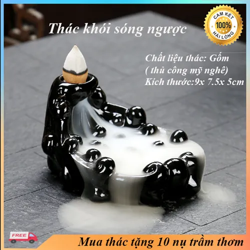 Thác khói trầm hương mẫu Thác Khói Sóng Ngược Đen