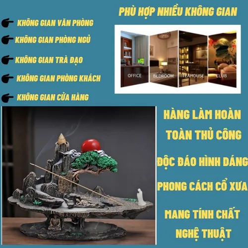 Thác khói trầm hương mẫu lớn