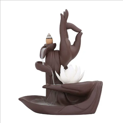 Thác khói trầm hương Tay Phật Thủ Ấn 