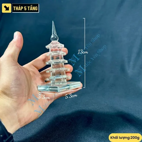 Tháp Văn Xương Pha Lê Nhiều Tầng – Biểu Tượng Phong Thủy Cầu Công Danh, Học Hành, Thi Cử Đỗ Đạt