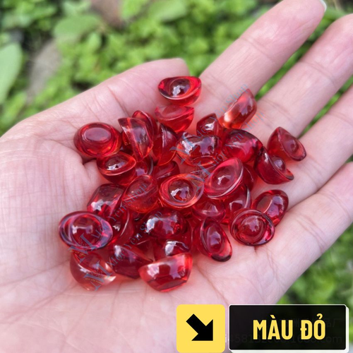 Thỏi Vàng May Mắn Thủy Tinh Pha Lê Đủ Màu Sắc Size Mini 14mm