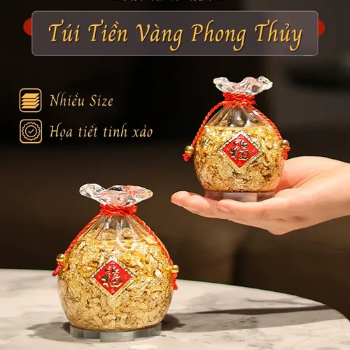 Túi Tiền Vàng Phong Thủy – Túi Kim Bảo Chiêu Tài, Giữ Lộc, Bình An Cho Gia Đình
