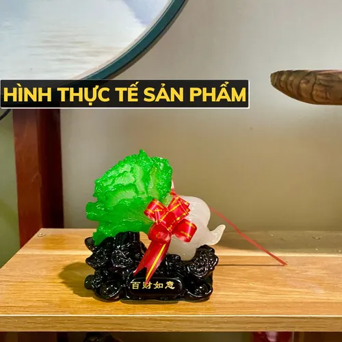 Tượng Bắp Cải Mini Phong Thủy – Chiêu Tài Hút Lộc, Trang Trí Nhà Cửa Mang May Mắn