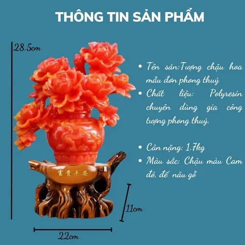 Tượng Hoa Mẫu Đơn Phú Quý – Biểu Tượng Phong Thủy Chiêu Tài, Hút Lộc, Mang Lại May Mắn & Bình An