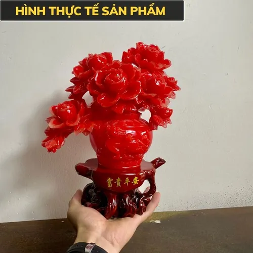 Tượng Hoa Mẫu Đơn Phú Quý – Biểu Tượng Phong Thủy Chiêu Tài, Hút Lộc, Mang Lại May Mắn & Bình An