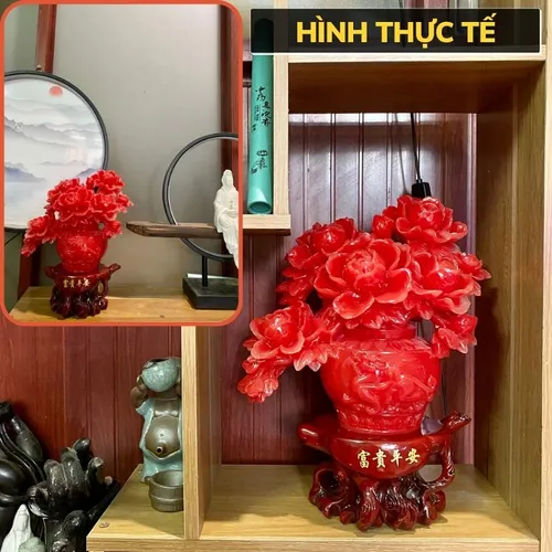 Tượng Hoa Mẫu Đơn Phú Quý – Biểu Tượng Phong Thủy Chiêu Tài, Hút Lộc, Mang Lại May Mắn & Bình An