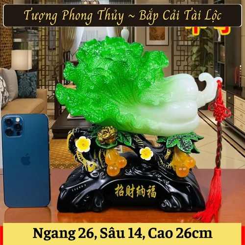 Tượng Bắp Cải Tài Lộc Phong Thủy – Chiêu Tài Hút Lộc, Mang Vận May Và Phú Quý