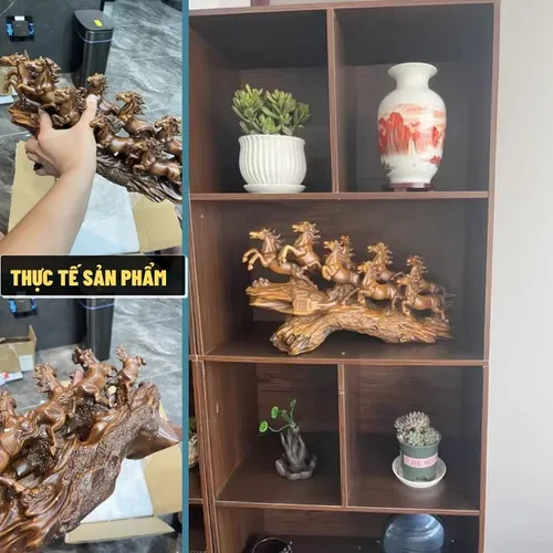 Tượng Bát Mã Truy Phong – Tượng Phong Thủy Trang Trí Kệ Tủ Mang Lại May Mắn, Thành Công