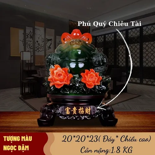 Tượng Cóc Ngậm Tiền Vàng Phong Thuỷ – Thiềm Thừ Chiêu Tài Lộc, Mang May Mắn Bình An