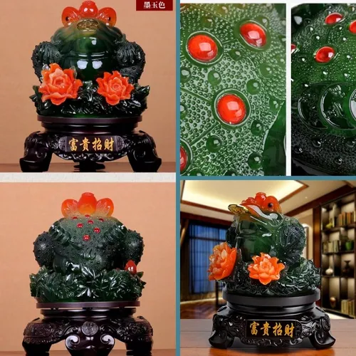 Tượng Cóc Ngậm Tiền Vàng Phong Thuỷ – Thiềm Thừ Chiêu Tài Lộc, Mang May Mắn Bình An