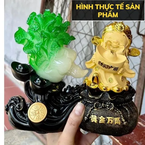 Tượng Thần Tài Mang Tài Lộc Tới – Bắp Cải Phong Thủy Chiêu Tài Hút Lộc, Quà Tặng Tân Gia – Khai Trương Ý Nghĩa