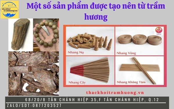 sản phẩm được tạo nên từ trầm hương sản phẩm được tạo nên từ trầm hương