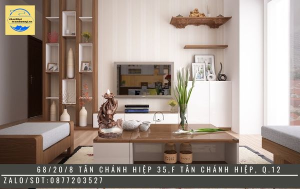 tượng thác khói đặt ở phòng khách tượng thác khói đặt ở phòng khách