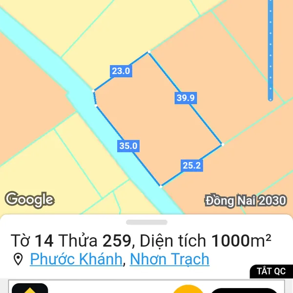 ĐẤT VƯỜN PHƯỚC KHÁNH - NHƠN TRẠCH - ĐỒNG NAI GIÁ ĐẦU TƯ