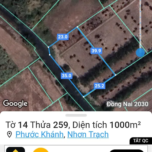 ĐẤT VƯỜN PHƯỚC KHÁNH - NHƠN TRẠCH - ĐỒNG NAI GIÁ ĐẦU TƯ