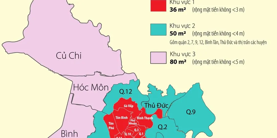 Quyết định Số: 60 /2017/QĐ-UBND Quy định diện tích tối thiểu được tách thửa tại Tp Hồ Chí Minh