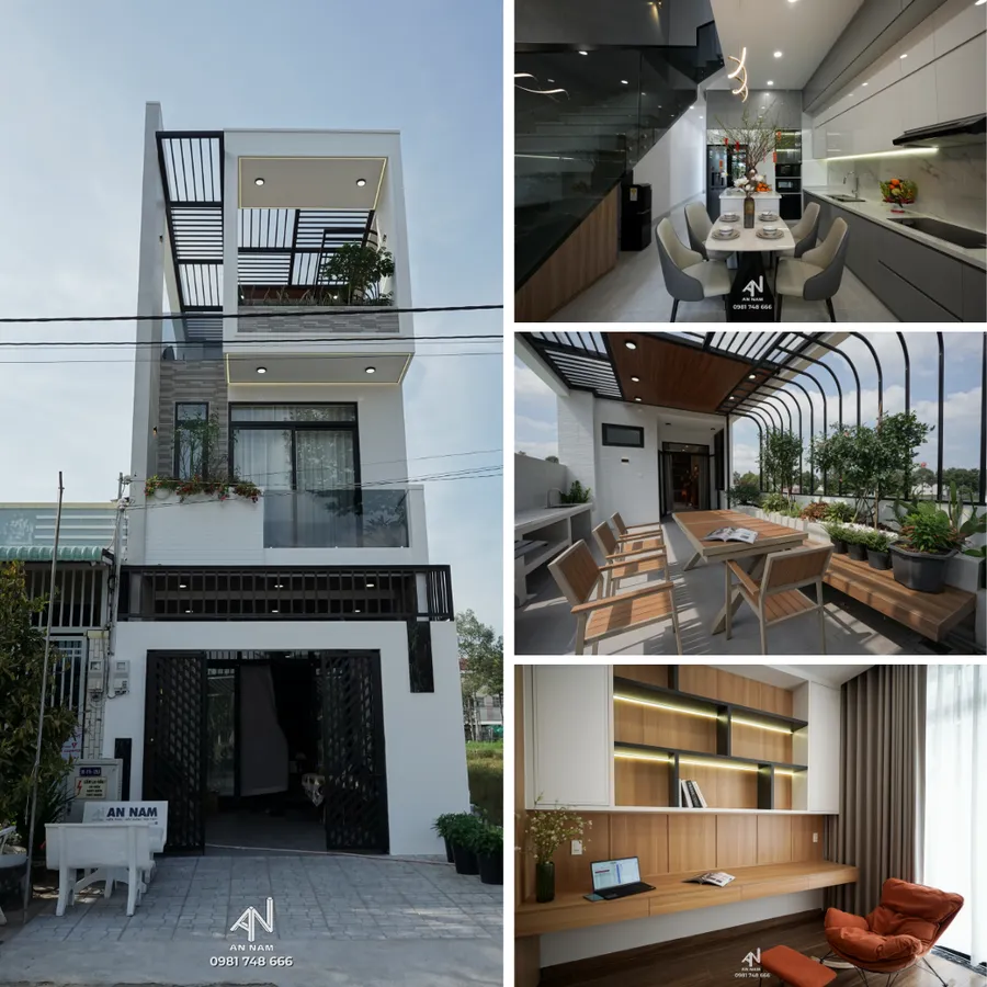 Nhà phố hiện đại 3 tầng KDC Stella - Chị Huệ