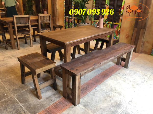 Mẫu ghế băng dài bằng gỗ