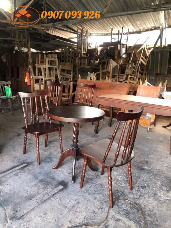 bàn ghế gỗ cà phê bàn ghế