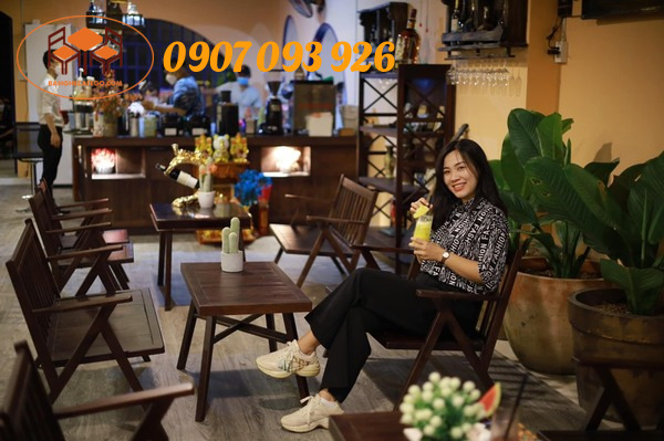 bàn ghế gỗ cà phê Bàn ghế