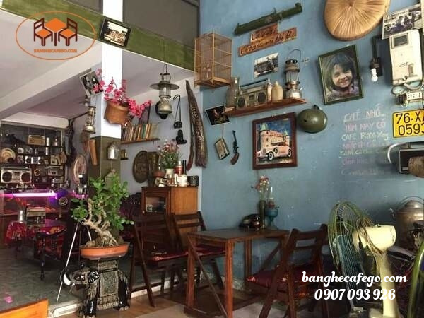 Bộ bàn ghế cafe Vintage cổ điển