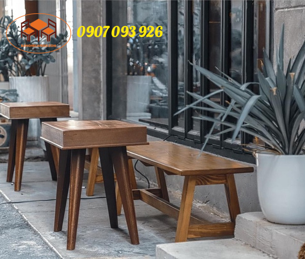 bàn ghế cà phê gỗ Bàn ghế