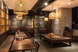 Bàn ghế gỗ quán ăn phong cách đồng quê thu hút khách hàng