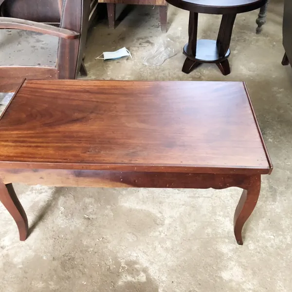 Bàn cafe gỗ dài cao 42x85x45cm