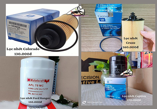 giá cả lọc nhớt phụ thuộc vào thương hiệu và dòng xe giá cả lọc nhớt phụ thuộc vào thương hiệu và dòng xe