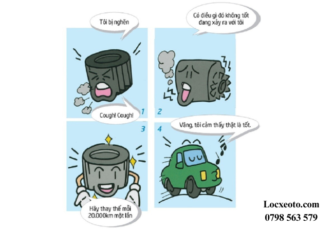 Lọc gió động cơ ô tô bị bẩn hoặc tắc nghẽn, lượng không khí nạp vào động cơ sẽ giảm Lọc gió động cơ ô tô bị bẩn hoặc tắc nghẽn, lượng không khí nạp vào động cơ sẽ giảm