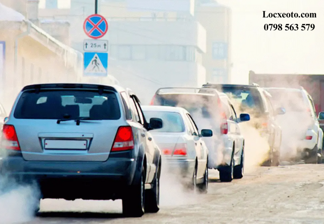 Khí thải ô tô là nguyên nhân chính gây ô nhiễm không khí Khí thải ô tô là nguyên nhân chính gây ô nhiễm không khí