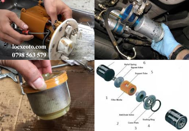 Lọc nhiên liệu ô tô loại bỏ cặn bẩn, rỉ sét, nước và các tạp chất khác ra khỏi nhiên liệu Lọc nhiên liệu ô tô loại bỏ cặn bẩn, rỉ sét, nước và các tạp chất khác ra khỏi nhiên liệu