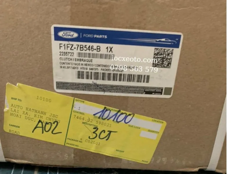 Bộ côn xe ecosport focus fiesta