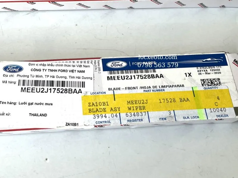 CHỔI GẠT MƯA FORD RANGER EVEREST 05 LASER 03