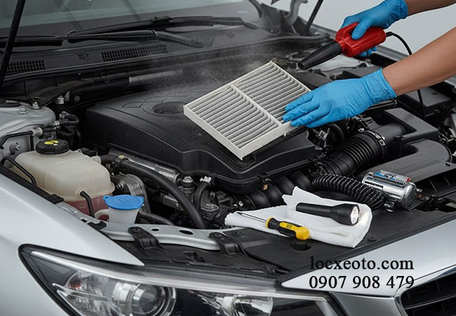 khi vệ sinh lọc gió vô tình thổi áp lực mạnh quá cũng sẽ làm hư hỏng lớp lọc khi vệ sinh lọc gió vô tình thổi áp lực mạnh quá cũng sẽ làm hư hỏng lớp lọc