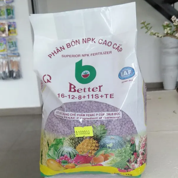 PHÂN BÓN NPK CAO CẤP 16-12-8+11S+TE