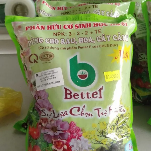 PHÂN BÓN HỮU CƠ SINH HỌC 3-2-2 TE