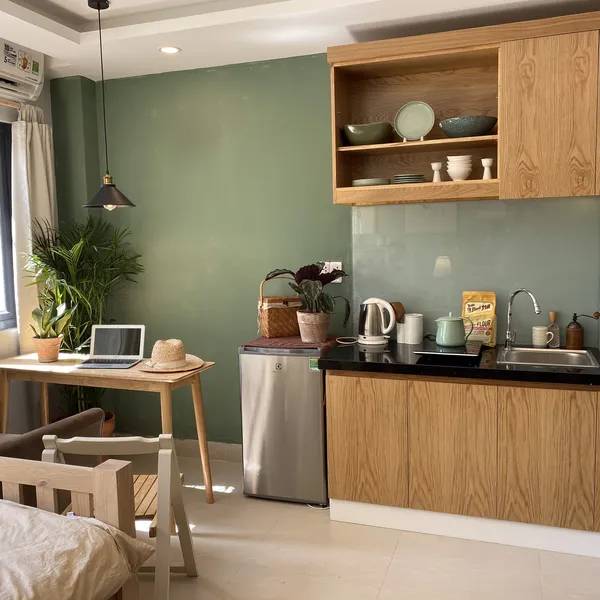 Studio with balcony | near Walking Street | located in the heart of  Nguyen Hue