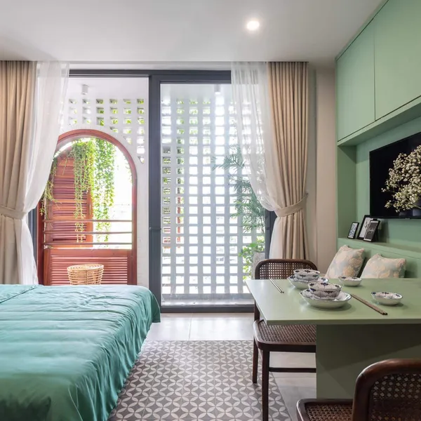 Green Studio with balcony at Thanh Da area, Binh Thanh